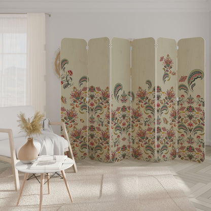 ORGANIC FOLKLORE 6-Panel Plywood Room Divider