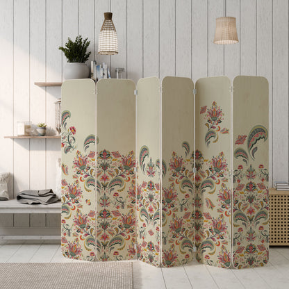 ORGANIC FOLKLORE 6-Panel Plywood Room Divider