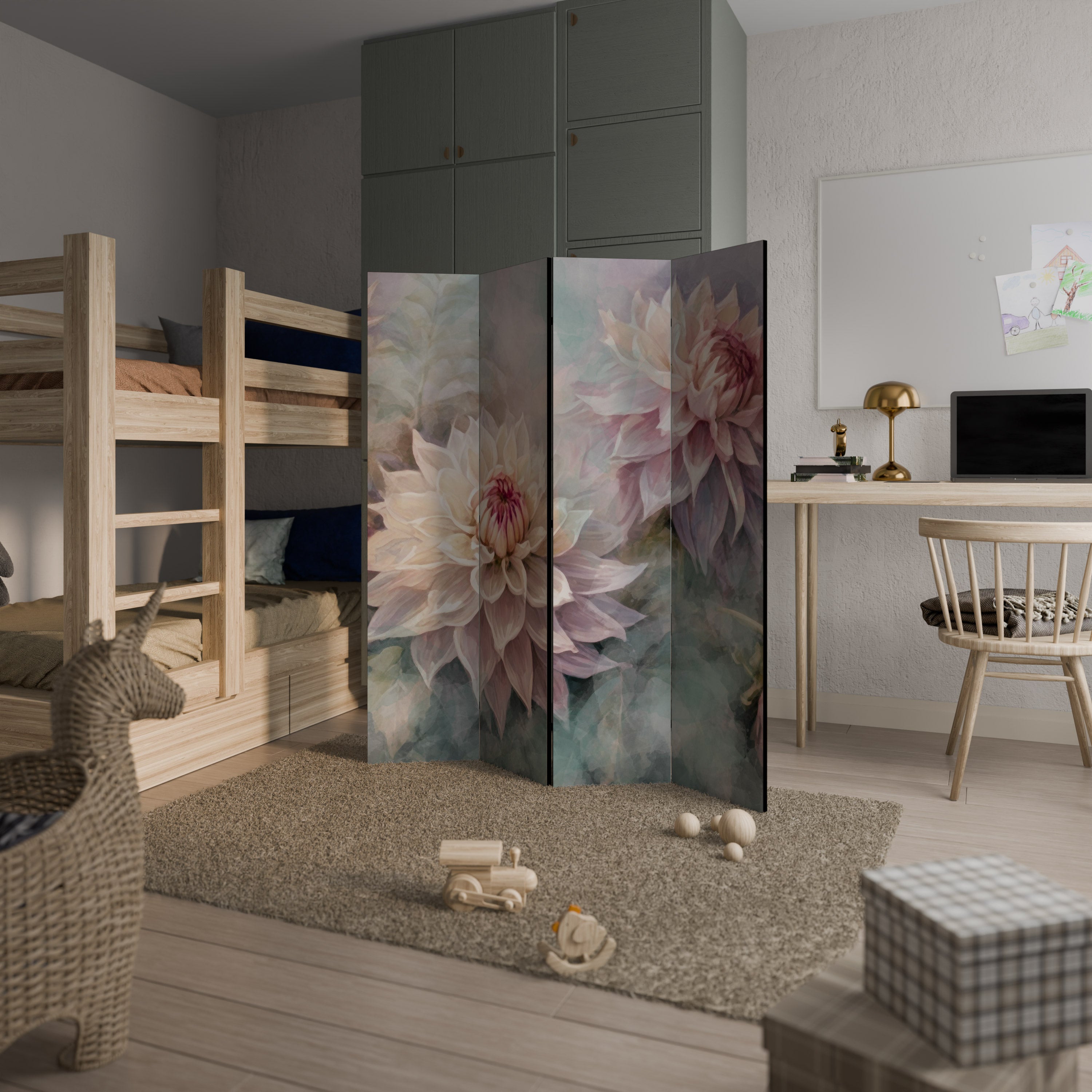 LUMINOUS GARDEN 4-Panel Room Divider