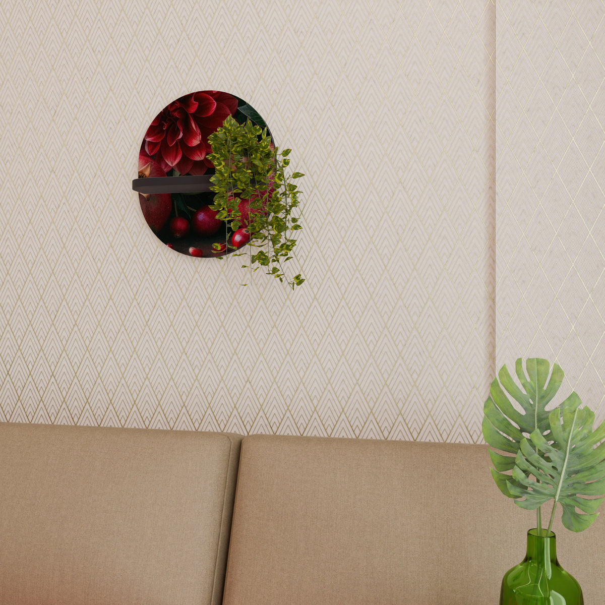 DAHLIAS AND POMEGRANATES Designová police