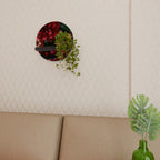 DAHLIAS AND POMEGRANATES Decorative Art Shelf