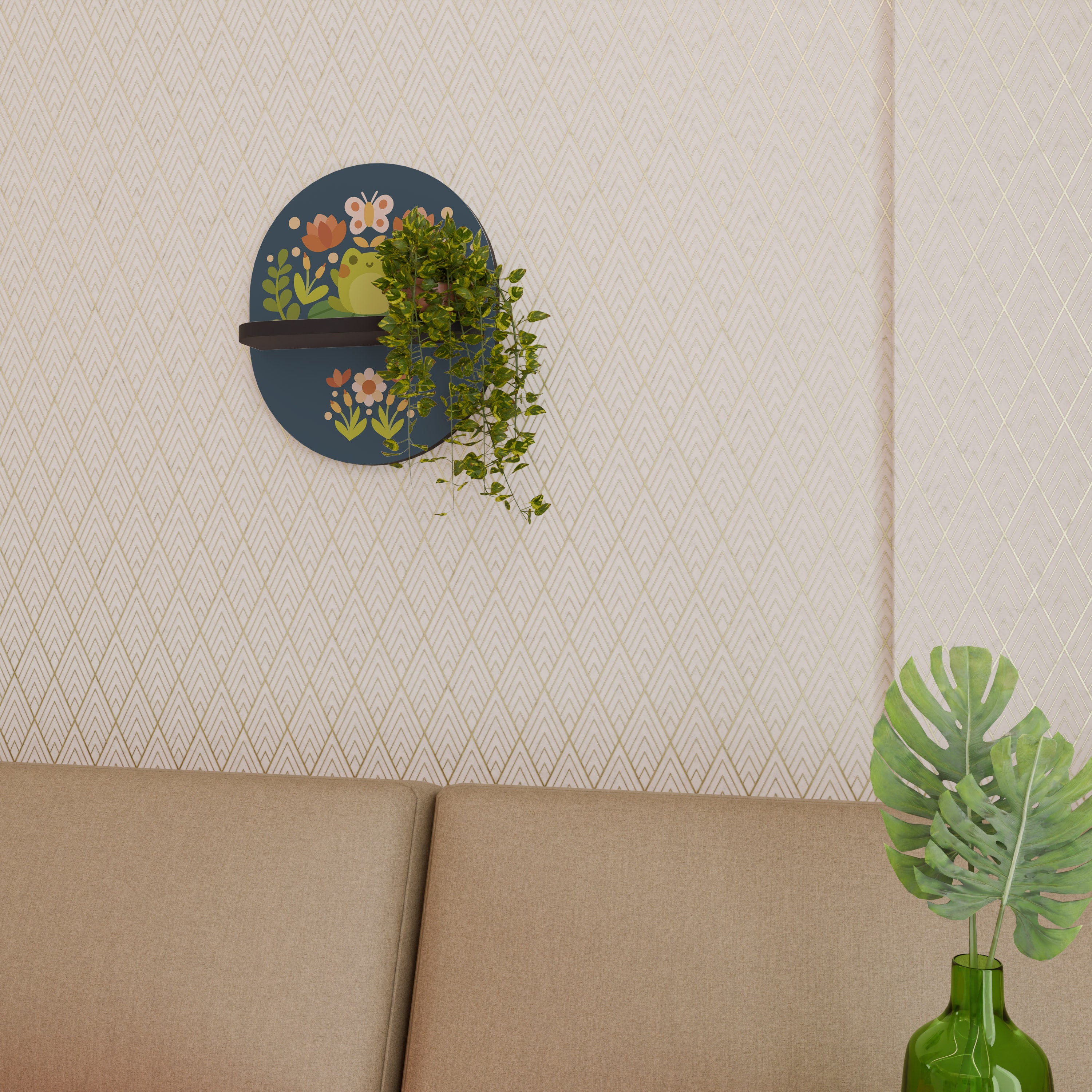 MEADOW IDYLL Decorative Art Shelf