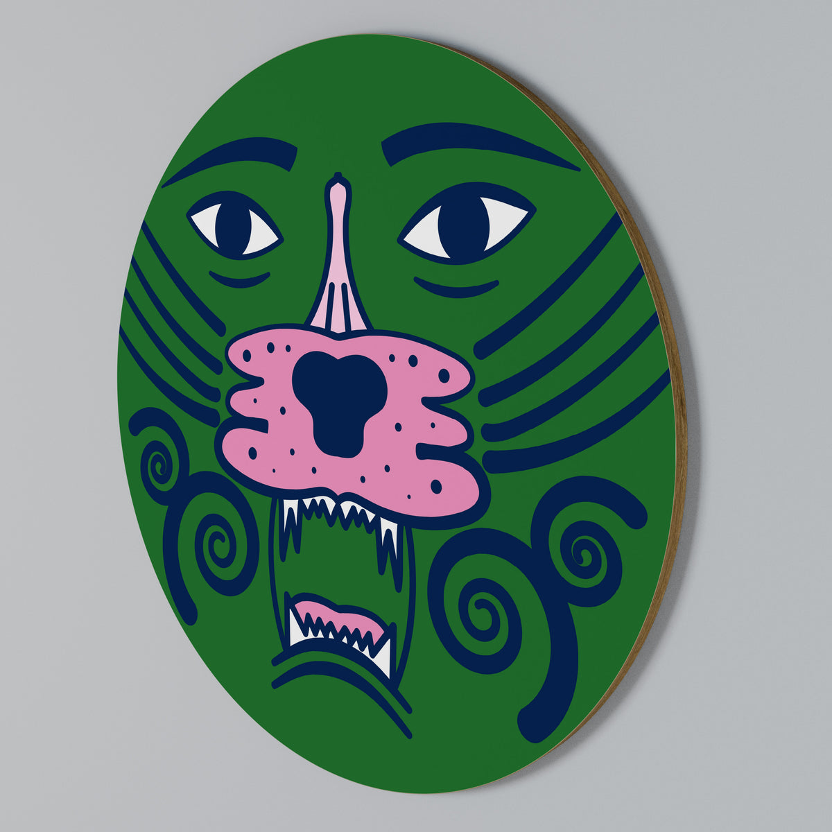 STAY WILD Arte de pared redondo