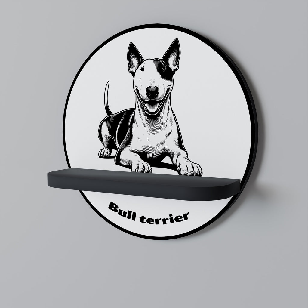 BULL TERRIER Decorative Art Shelf