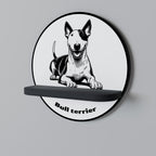 BULL TERRIER Decorative Art Shelf