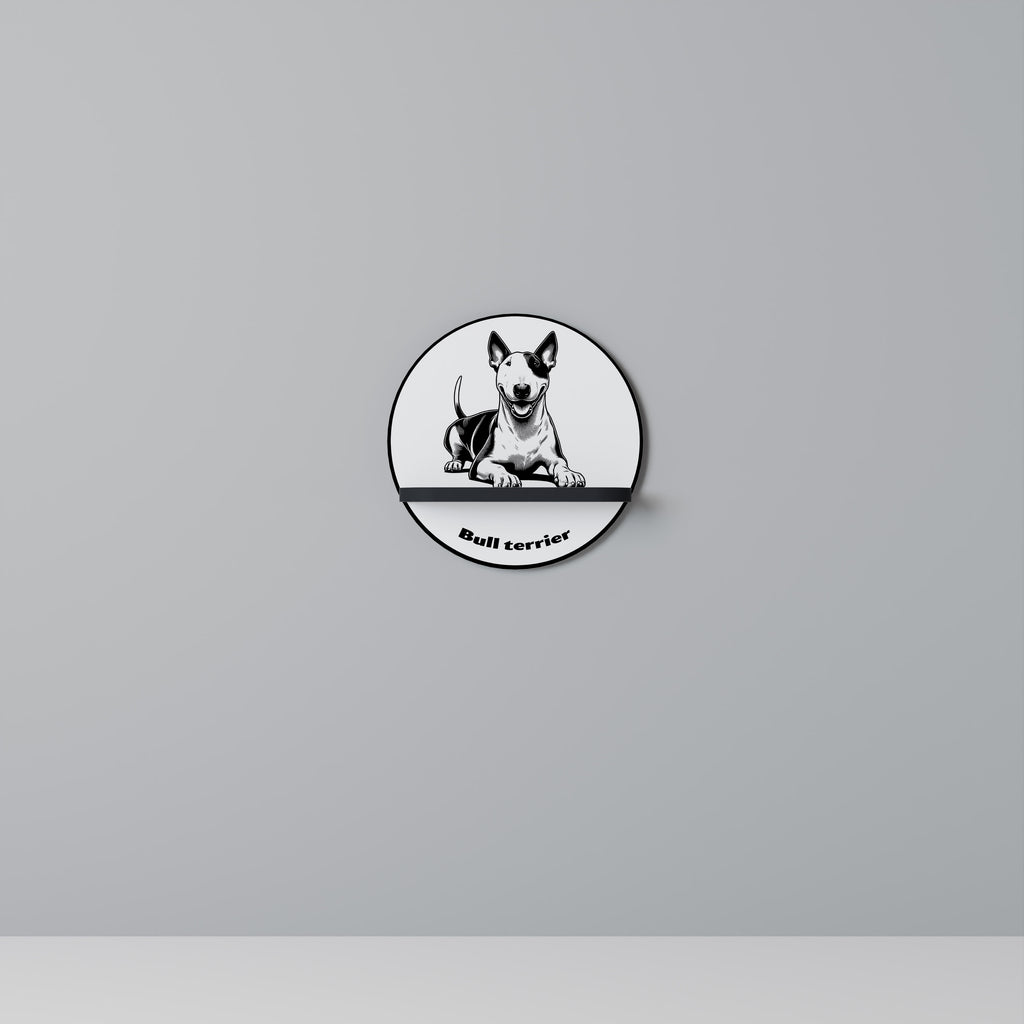 BULL TERRIER Decorative Art Shelf