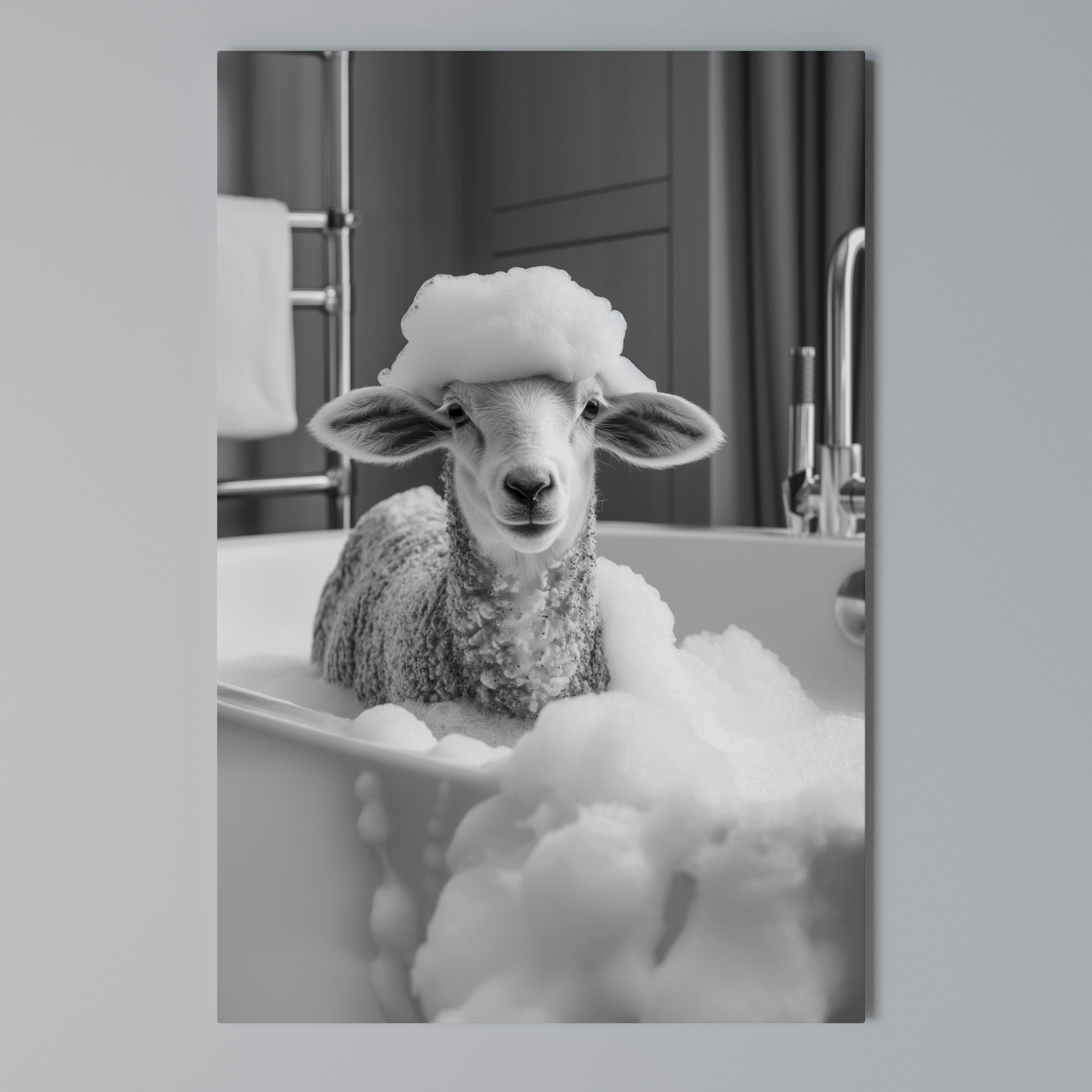 BUBBLE BATH BAA Quadro em tela vertical