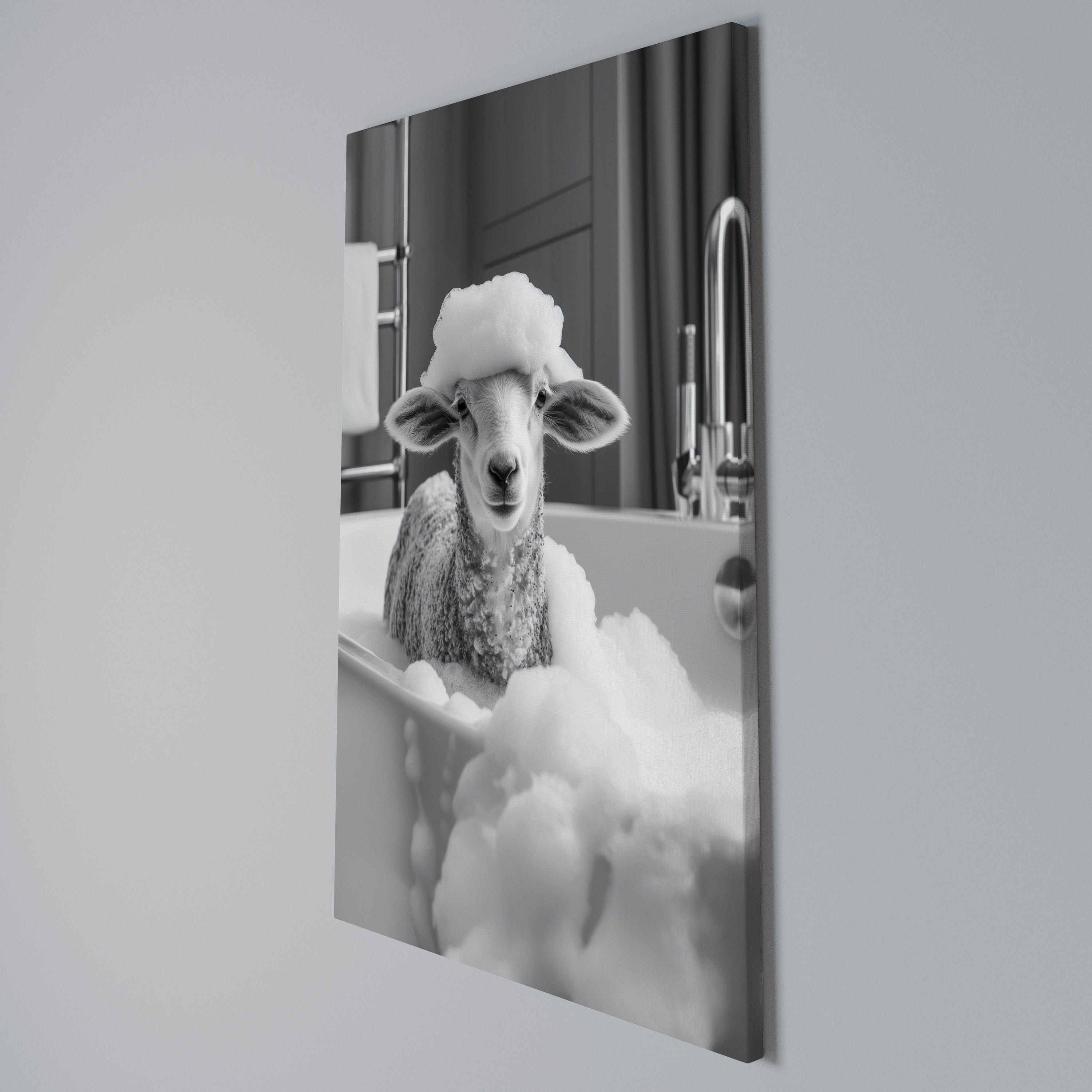 BUBBLE BATH BAA Quadro em tela vertical