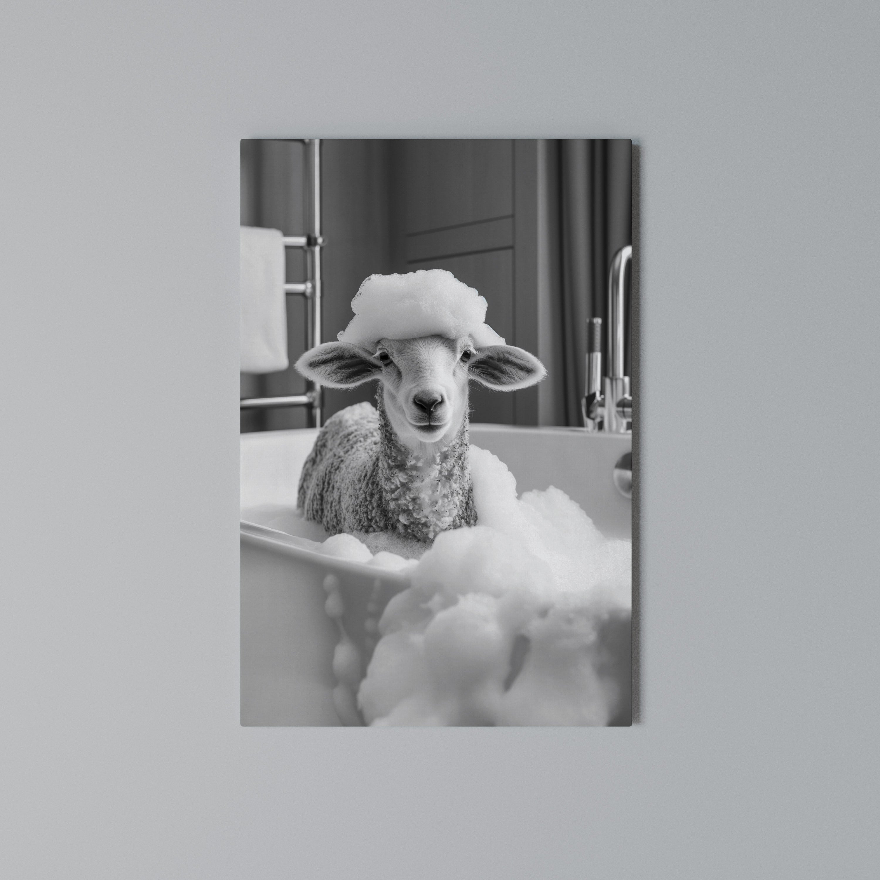 BUBBLE BATH BAA Quadro em tela vertical