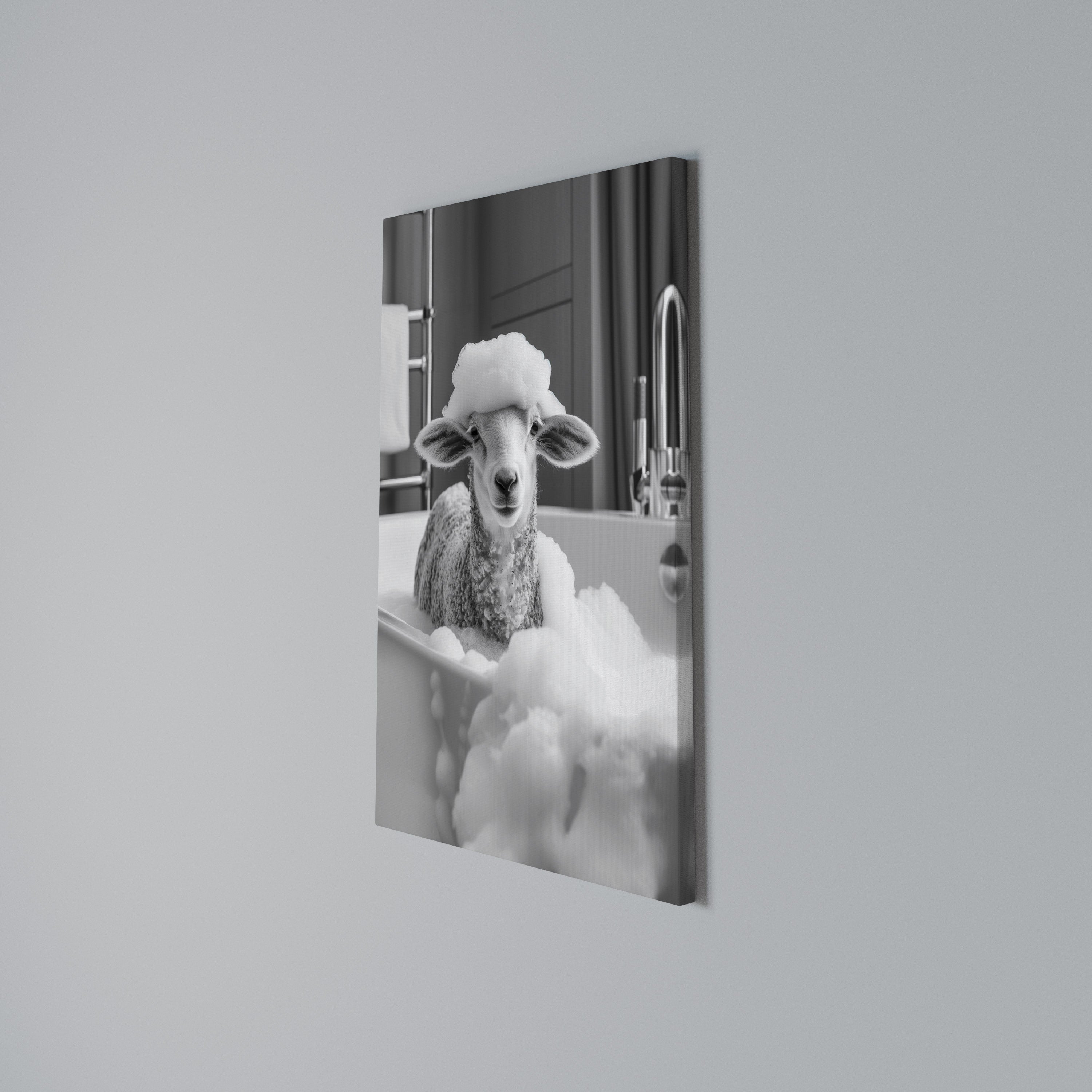 BUBBLE BATH BAA Quadro em tela vertical