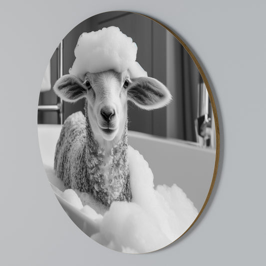 BUBBLE BATH BAA Round Wall Art