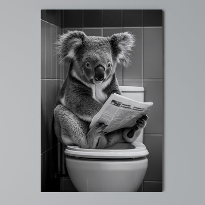 TOILET TIME TALES Κατακόρυφος Πίνακας σε Καμβά