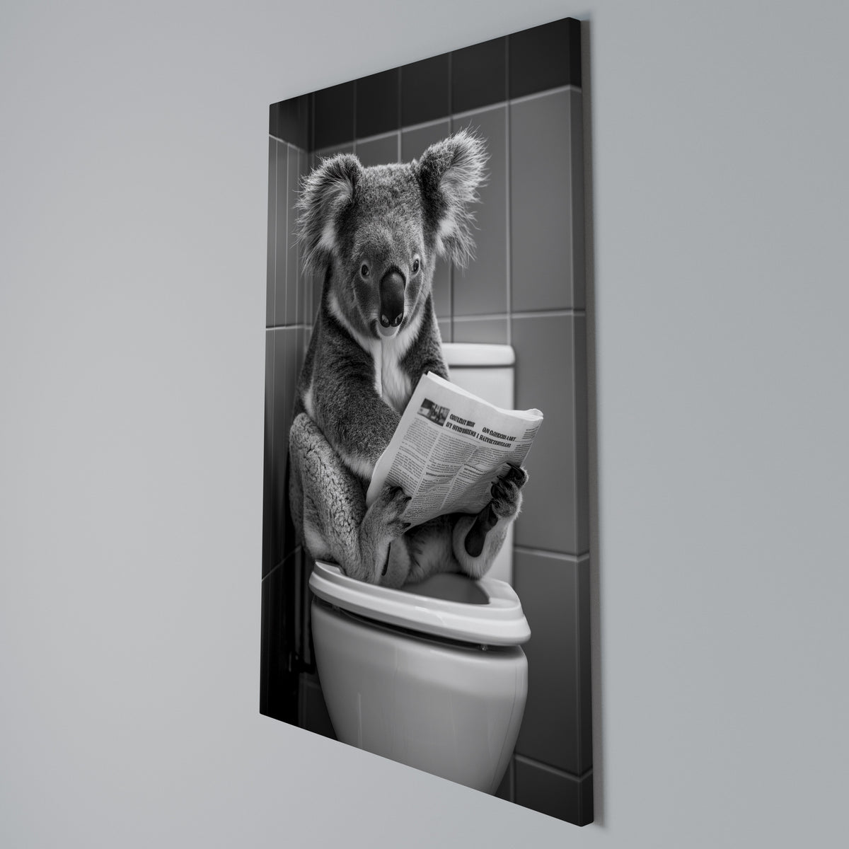 TOILET TIME TALES Κατακόρυφος Πίνακας σε Καμβά