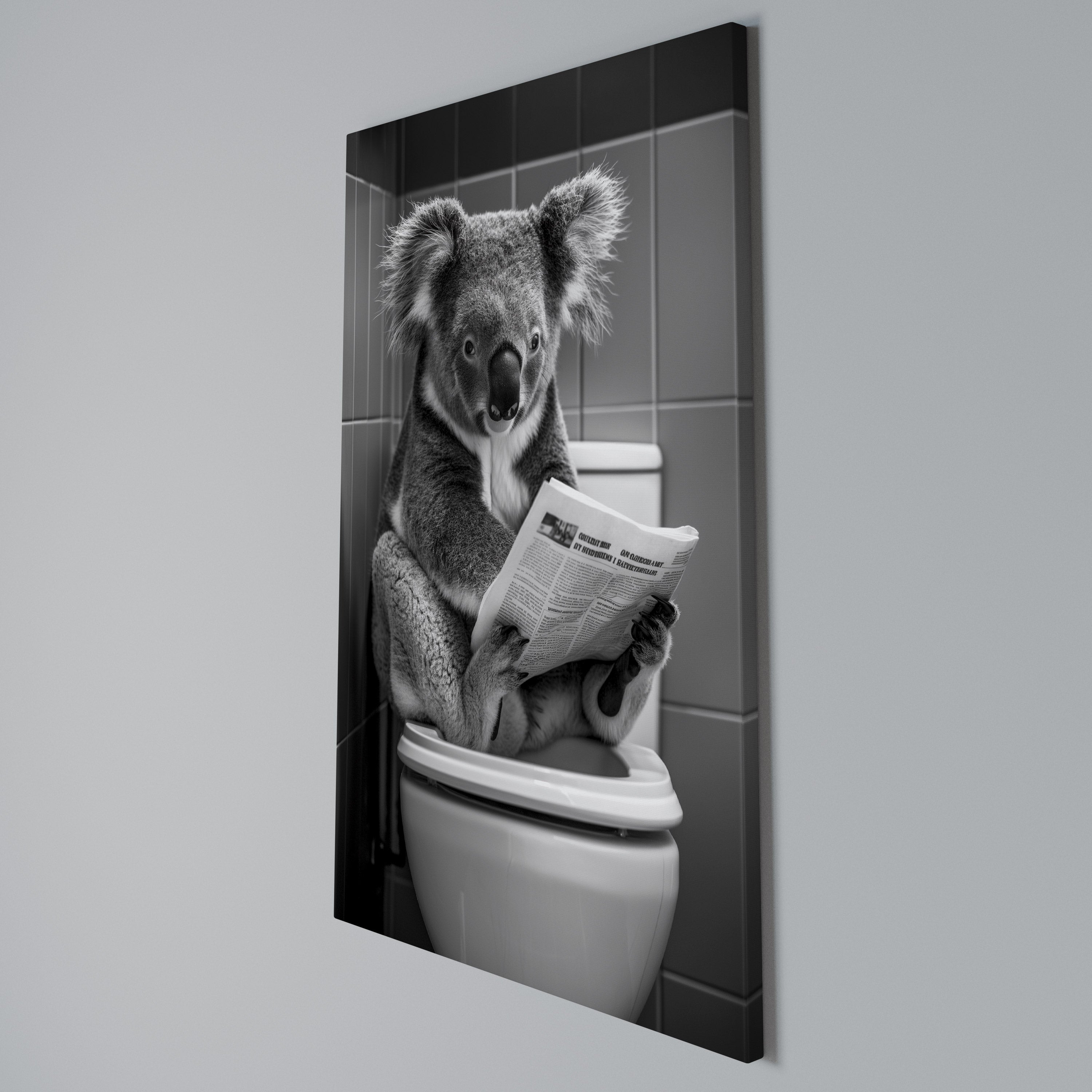 TOILET TIME TALES Quadro em tela vertical