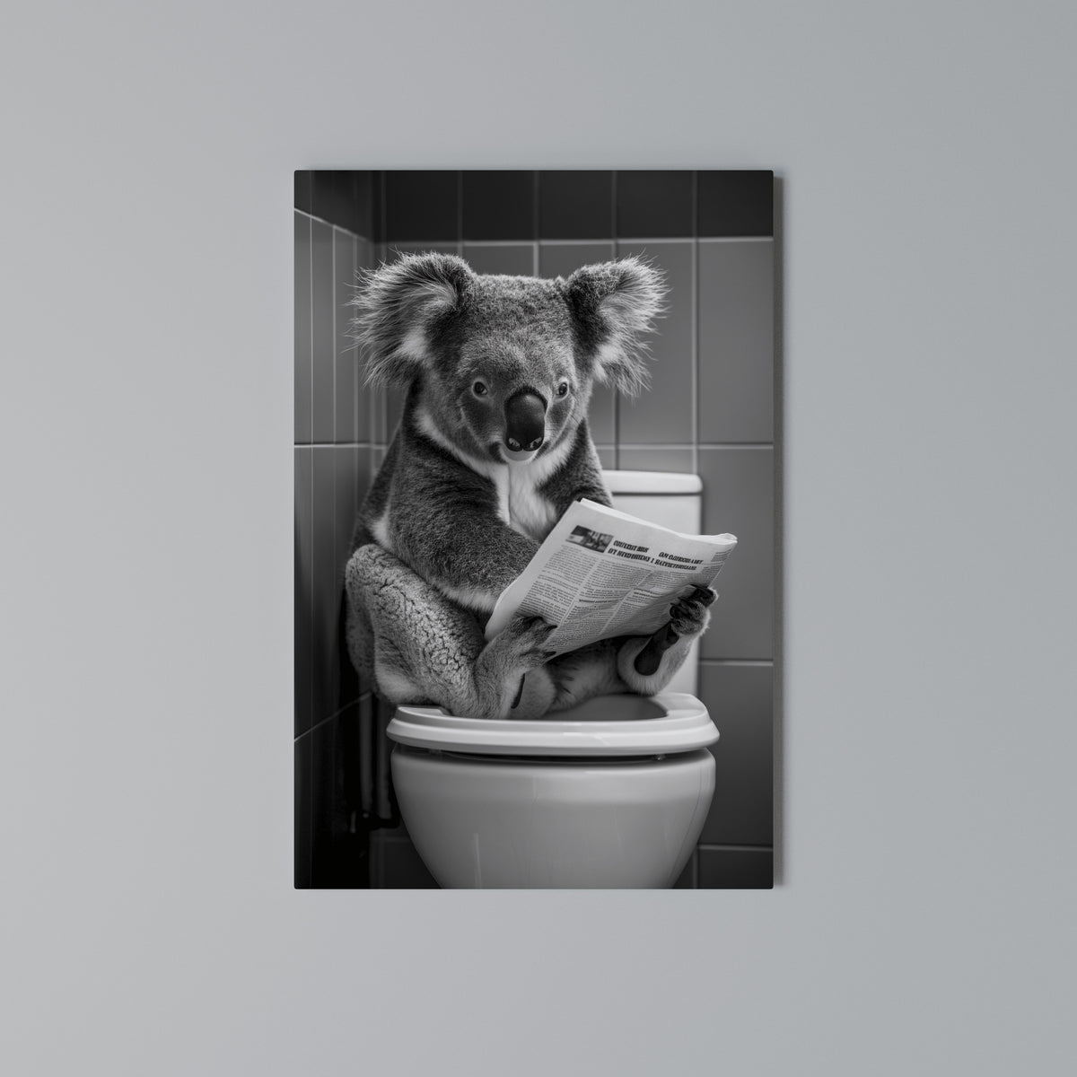 TOILET TIME TALES Κατακόρυφος Πίνακας σε Καμβά