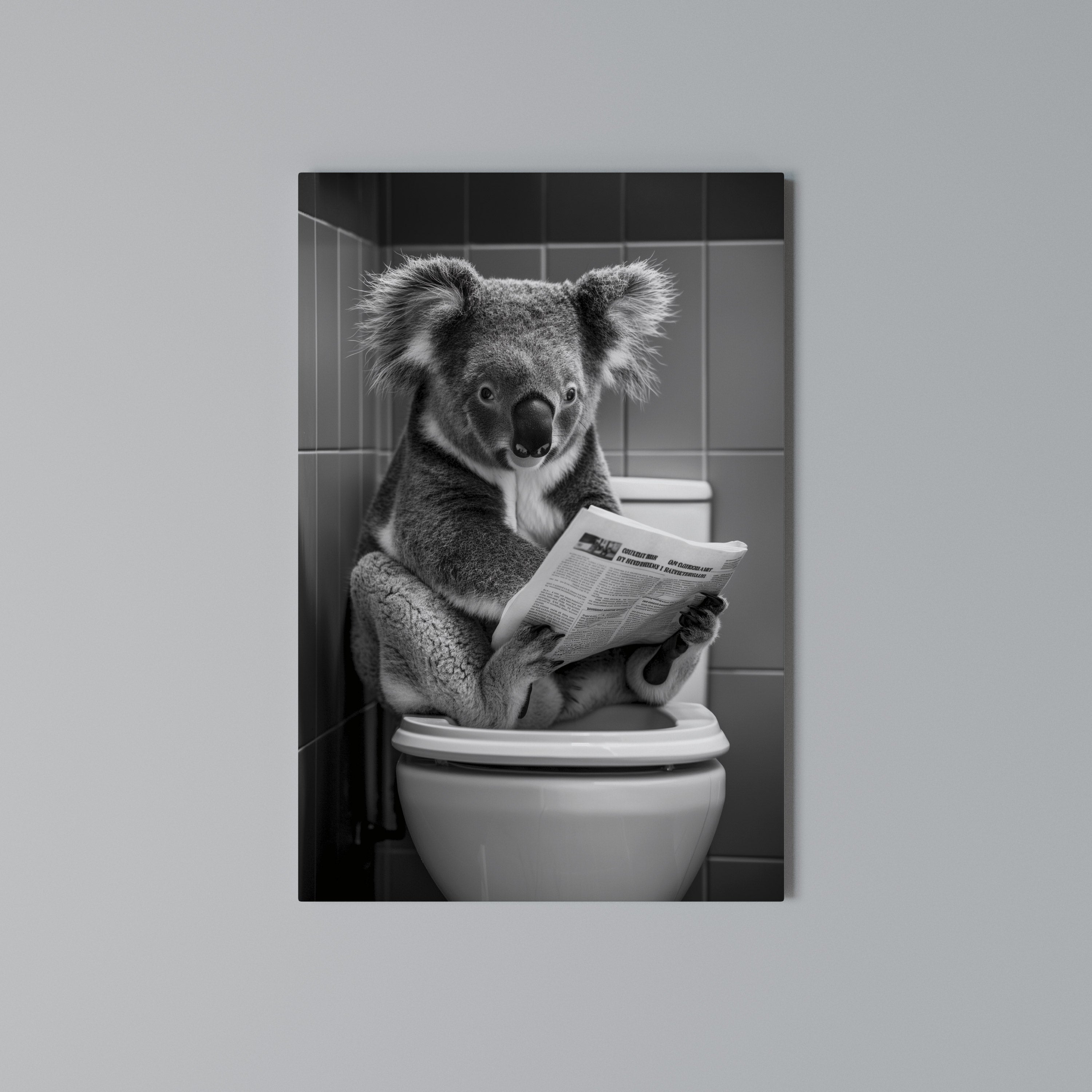 TOILET TIME TALES Quadro em tela vertical