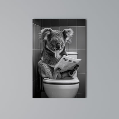 TOILET TIME TALES Κατακόρυφος Πίνακας σε Καμβά