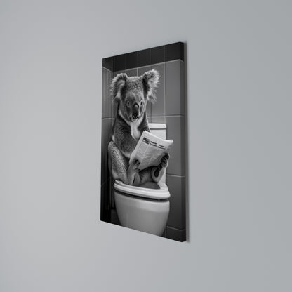 TOILET TIME TALES Κατακόρυφος Πίνακας σε Καμβά