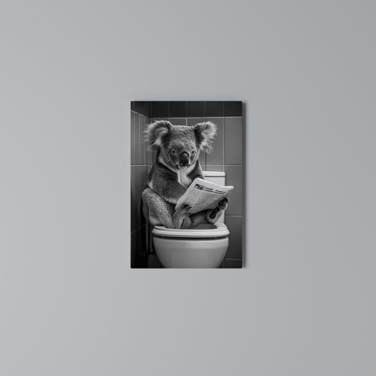 TOILET TIME TALES Κατακόρυφος Πίνακας σε Καμβά