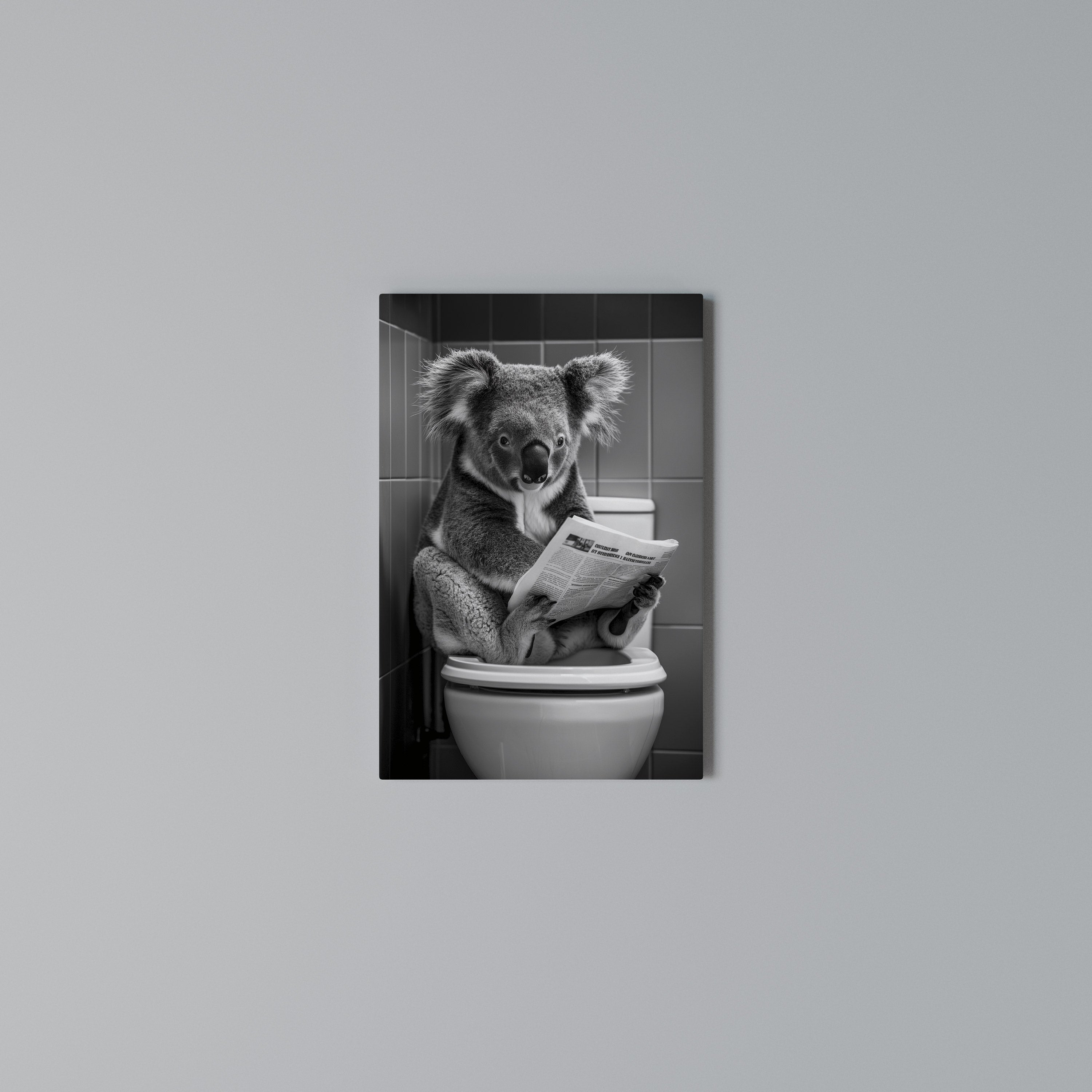 TOILET TIME TALES Quadro em tela vertical
