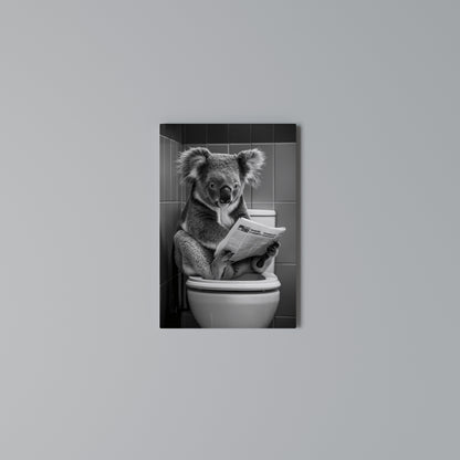 TOILET TIME TALES Κατακόρυφος Πίνακας σε Καμβά