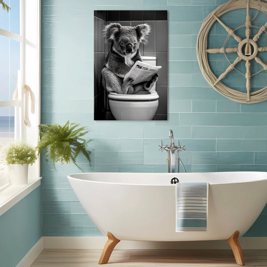 TOILET TIME TALES Vertical Canvas Print