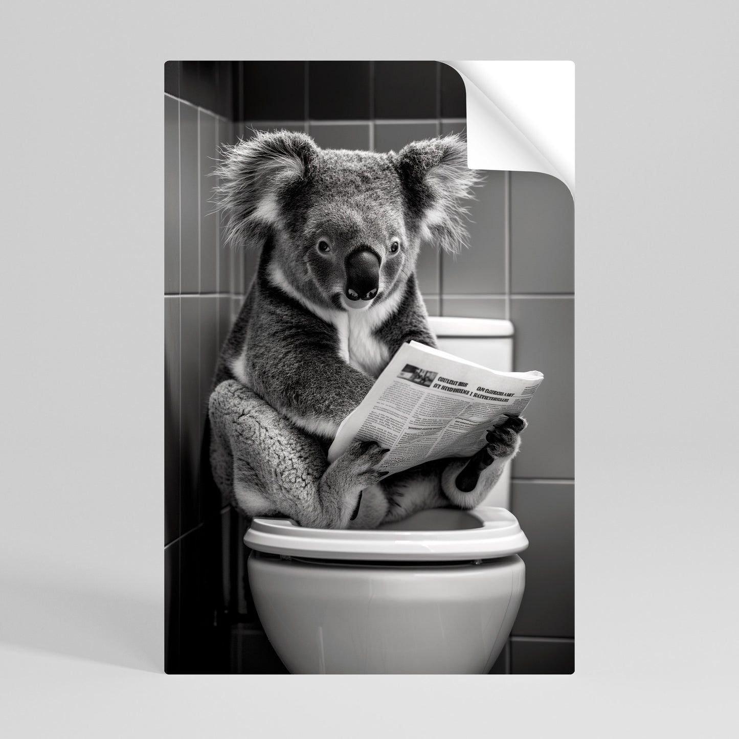 TOILET TIME TALES Självhäftande Vertikal Poster