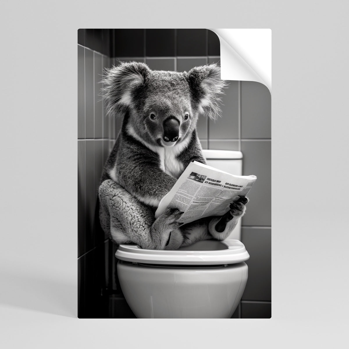 TOILET TIME TALES Självhäftande Vertikal Poster