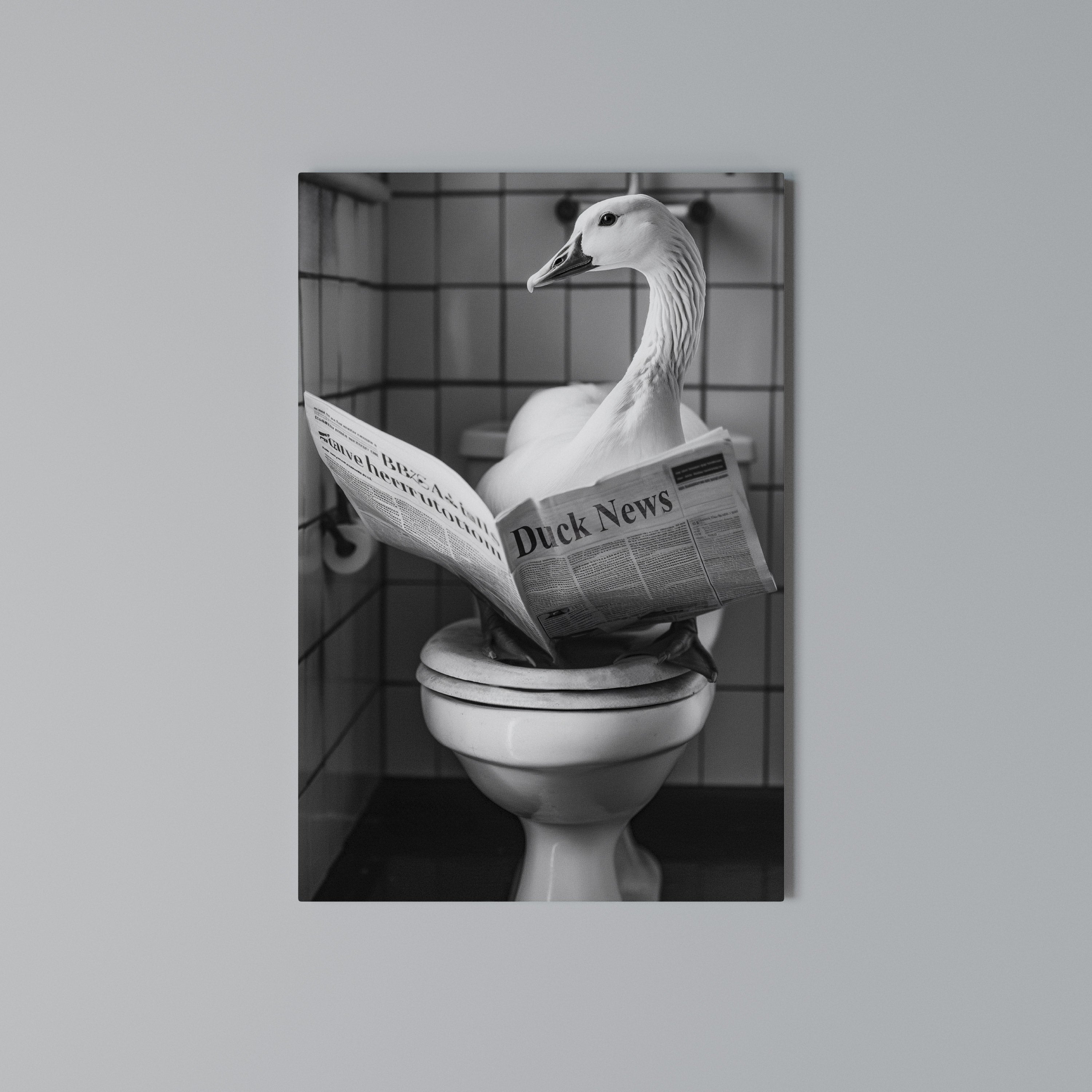 DUCKTAILS AND TIDBITS Quadro em tela vertical