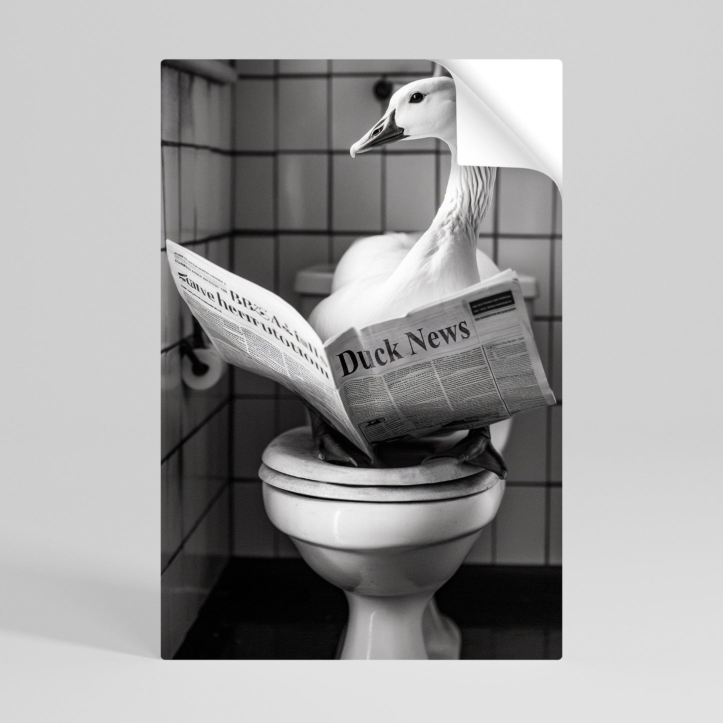 DUCKTAILS AND TIDBITS Poster Verticale Adesivo