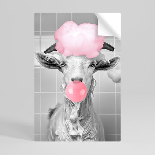 BUBBLEGUM BOVINE BLISS Póster Autocolante Vertical