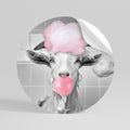 BUBBLEGUM BOVINE BLISS Vinilo adhesivo redondo
