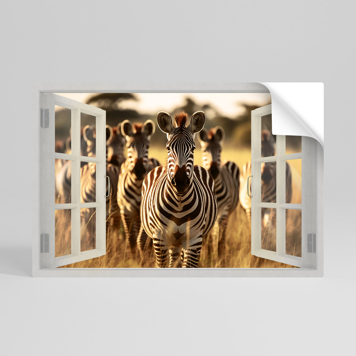 STRIPED SERENADE OUTSIDE Selbstklebendes Horizontal-Poster