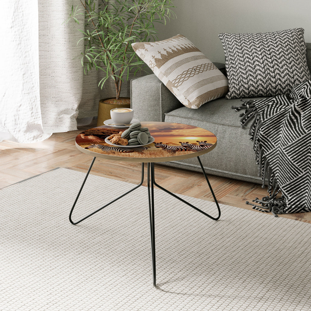 ZEBRA SUNSET SERENADE Couchtisch