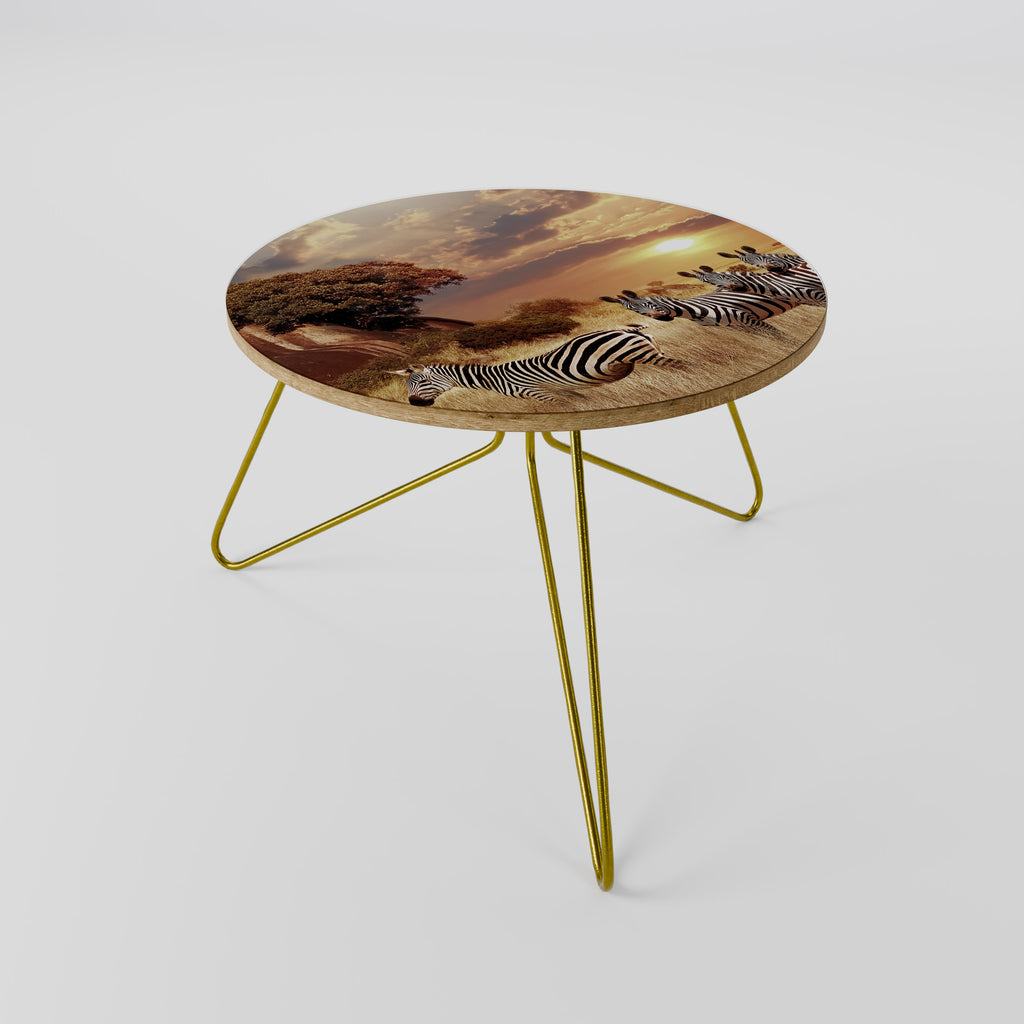 ZEBRA SUNSET SERENADE Couchtisch