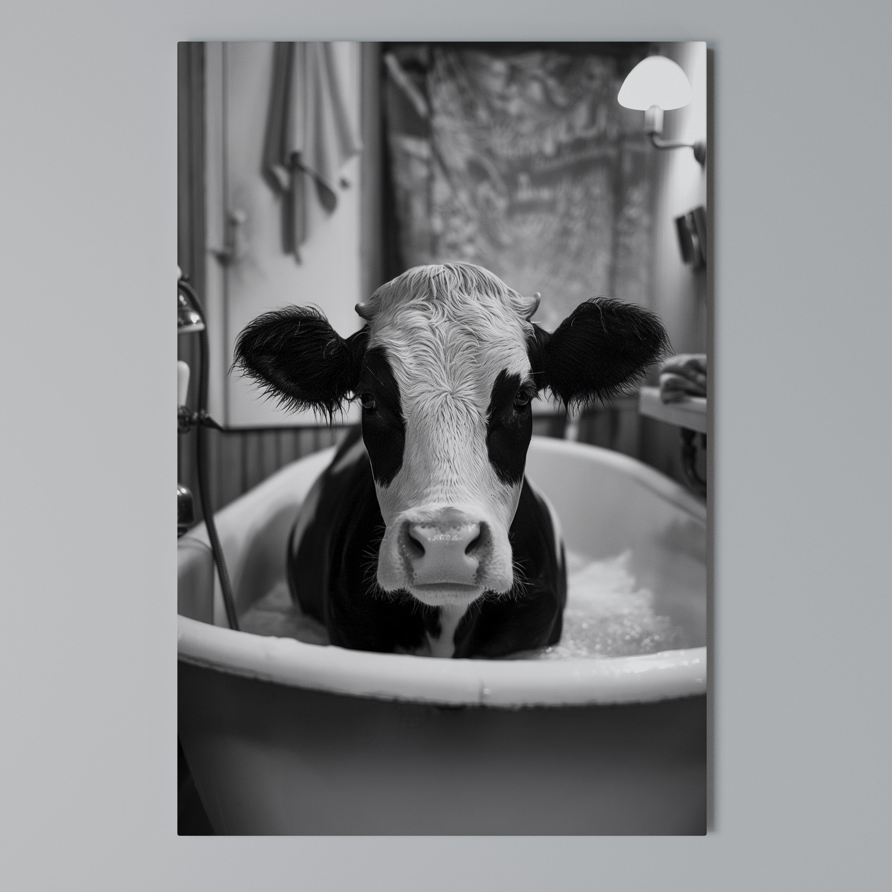 MONOCHROME MOOOD Quadro em tela vertical