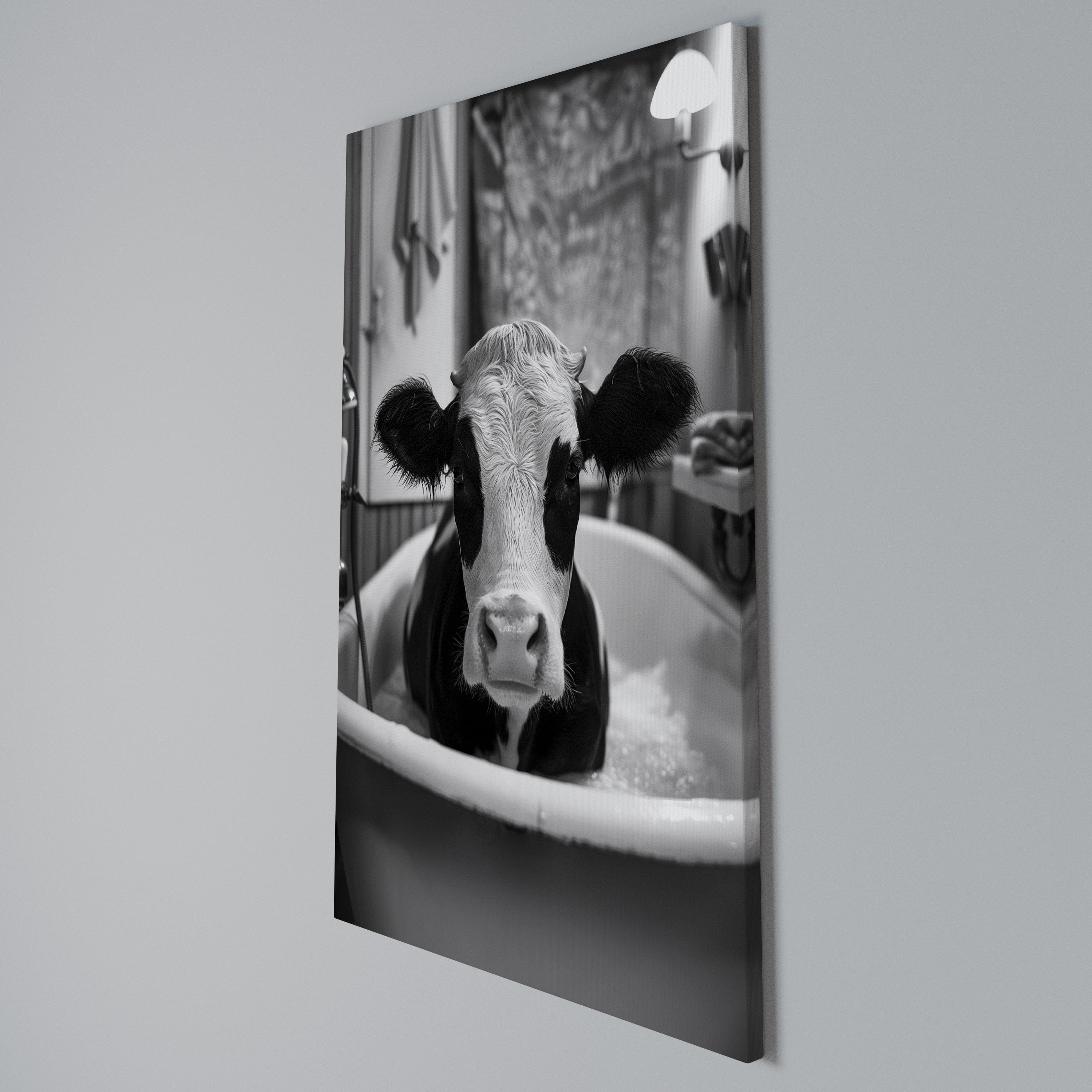 MONOCHROME MOOOD Quadro em tela vertical