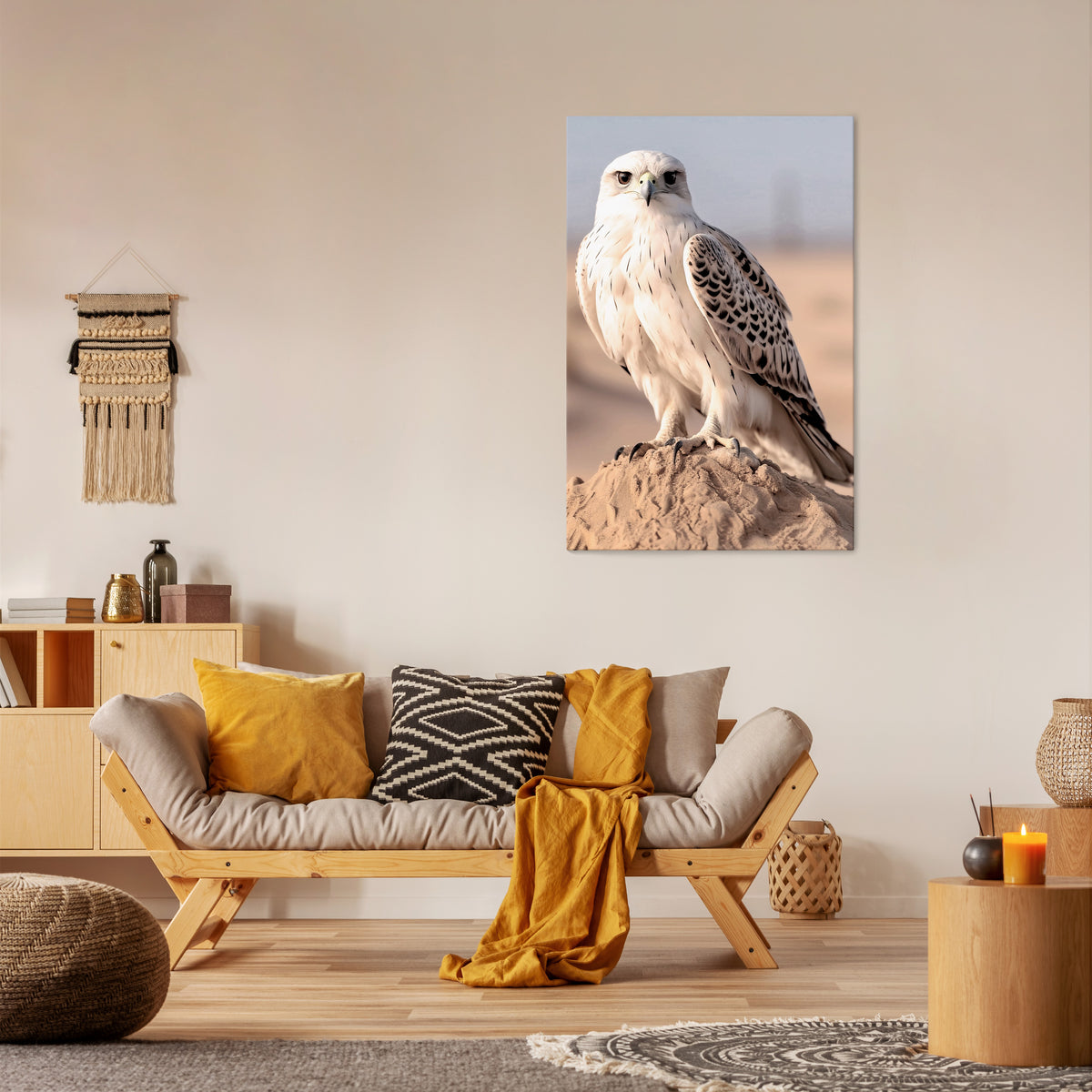SILENT WINGS OF POWER Quadro em tela vertical