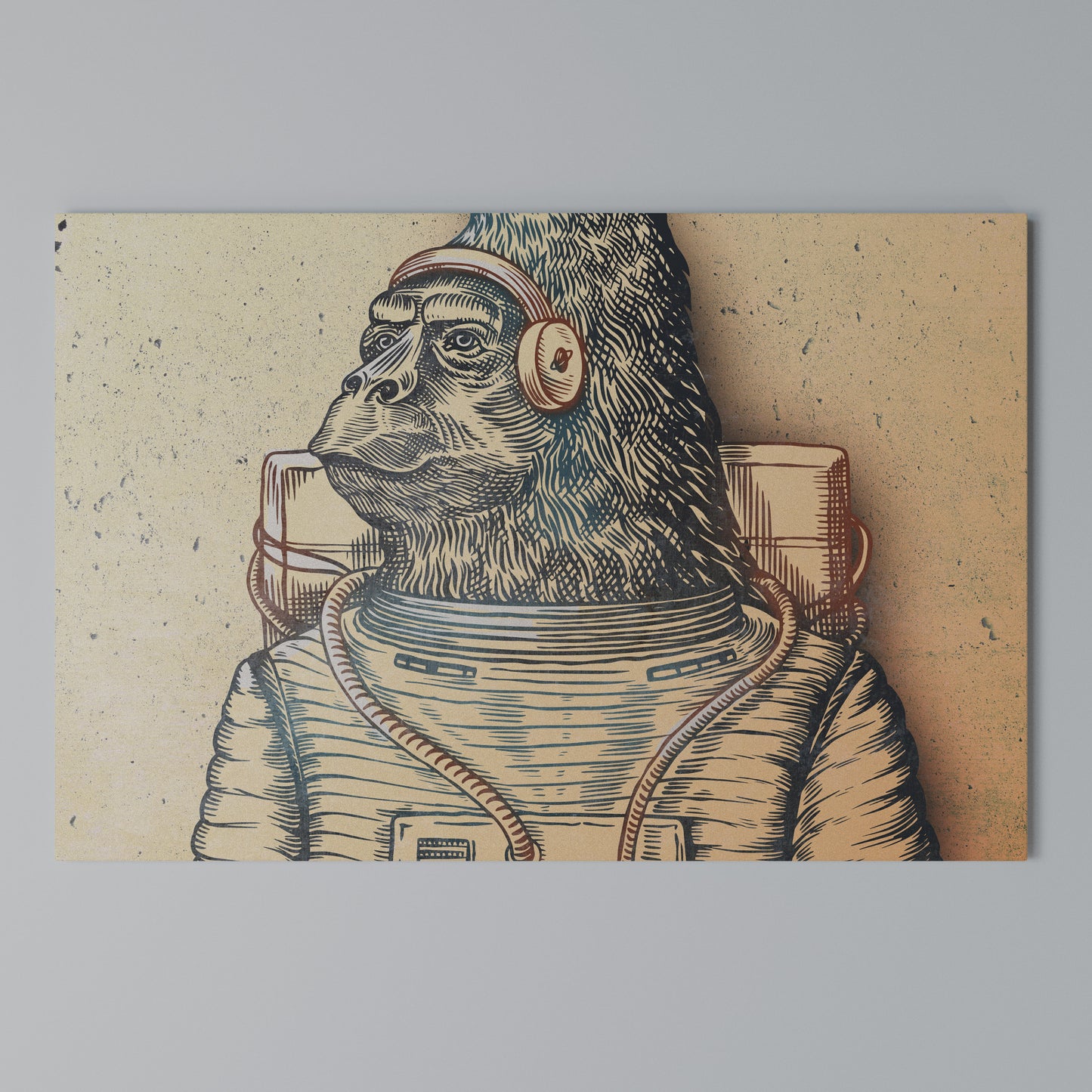 GORILLA GROOVE Cuadro en lienzo horizontal