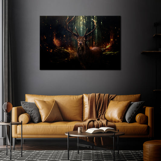 ENCHANTED FOREST GUARDIAN Horizontal Canvas Print