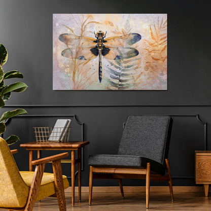 HER HIGHNESS DRAGONFLY Stampa su tela orizzontale