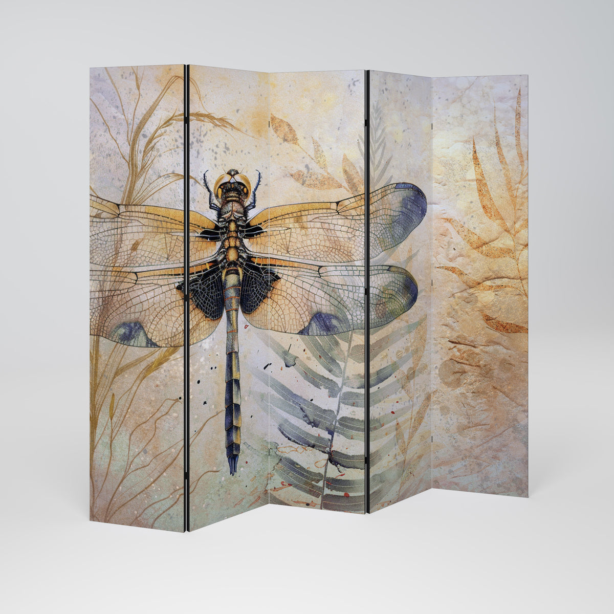HER HIGHNESS DRAGONFLY Biombo de 5 paneles