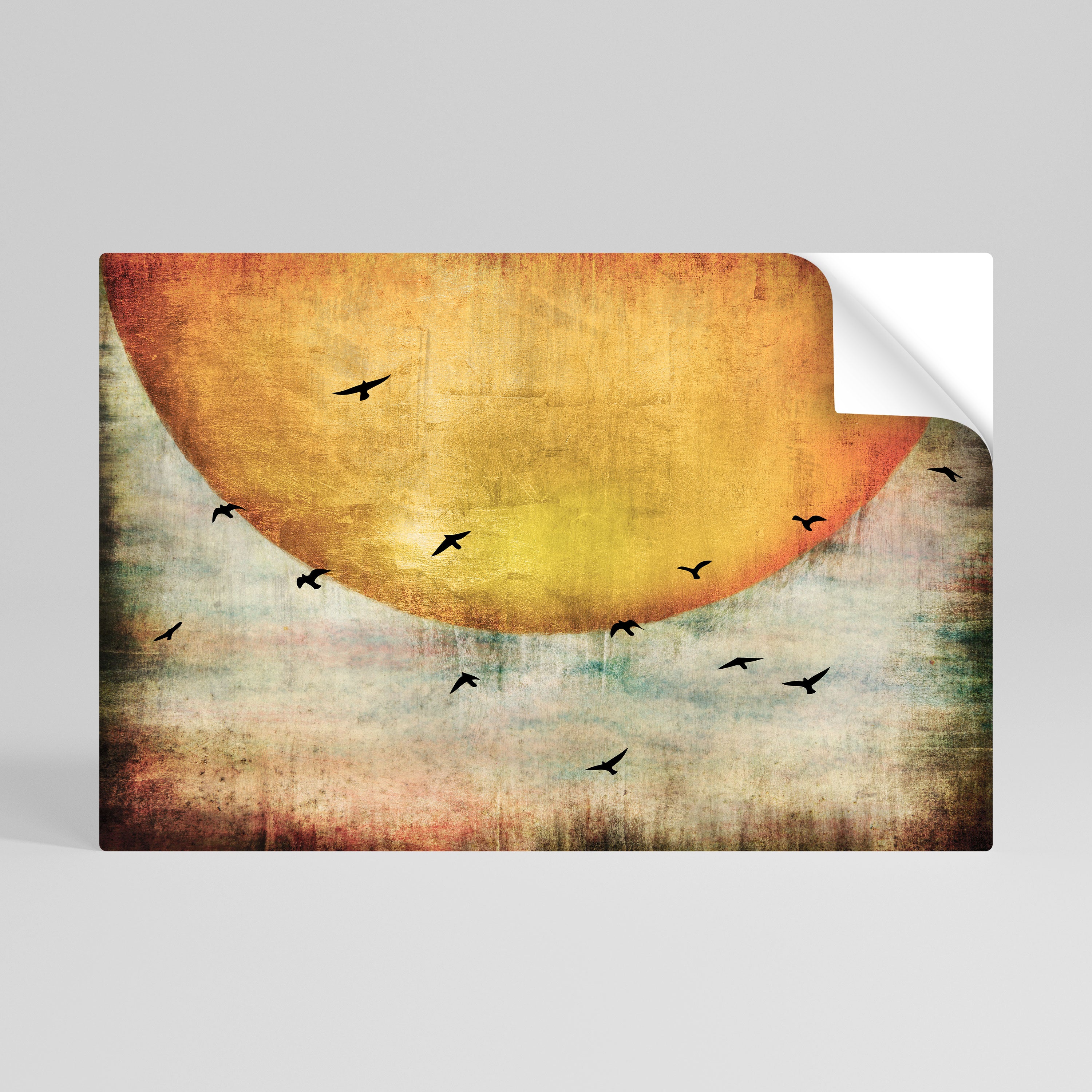 UP TO THE SUN Selbstklebendes Horizontal-Poster