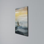 HERON IN FLY Vertical Canvas Print
