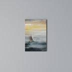 HERON IN FLY Vertical Canvas Print