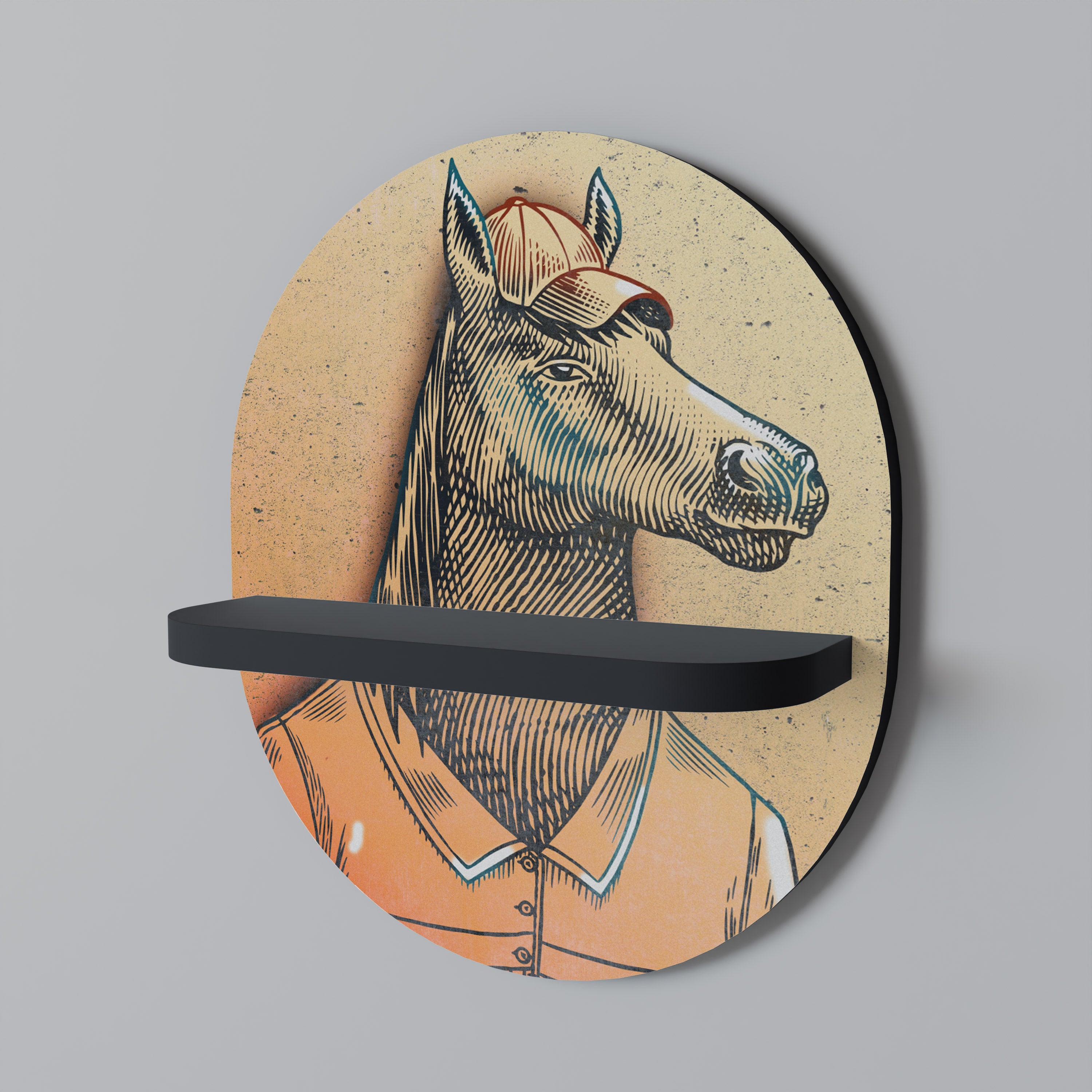 EQUINE SWAGGER Decorative Art Shelf