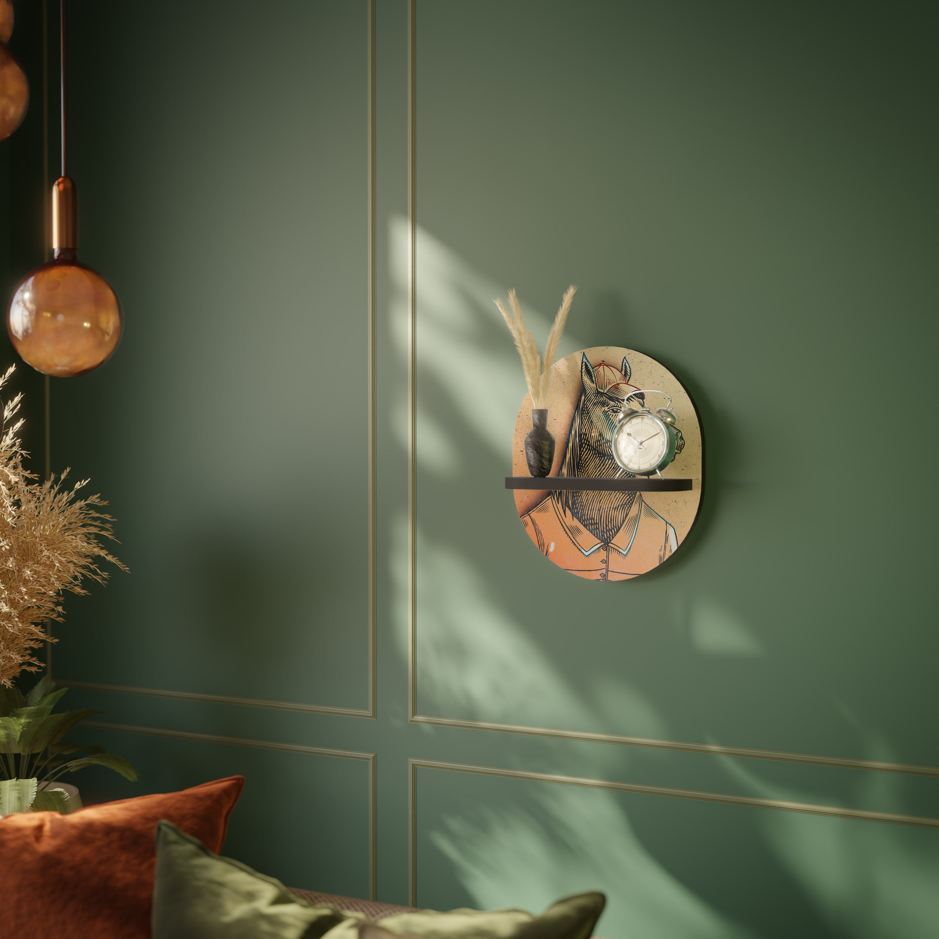 EQUINE SWAGGER Decorative Art Shelf