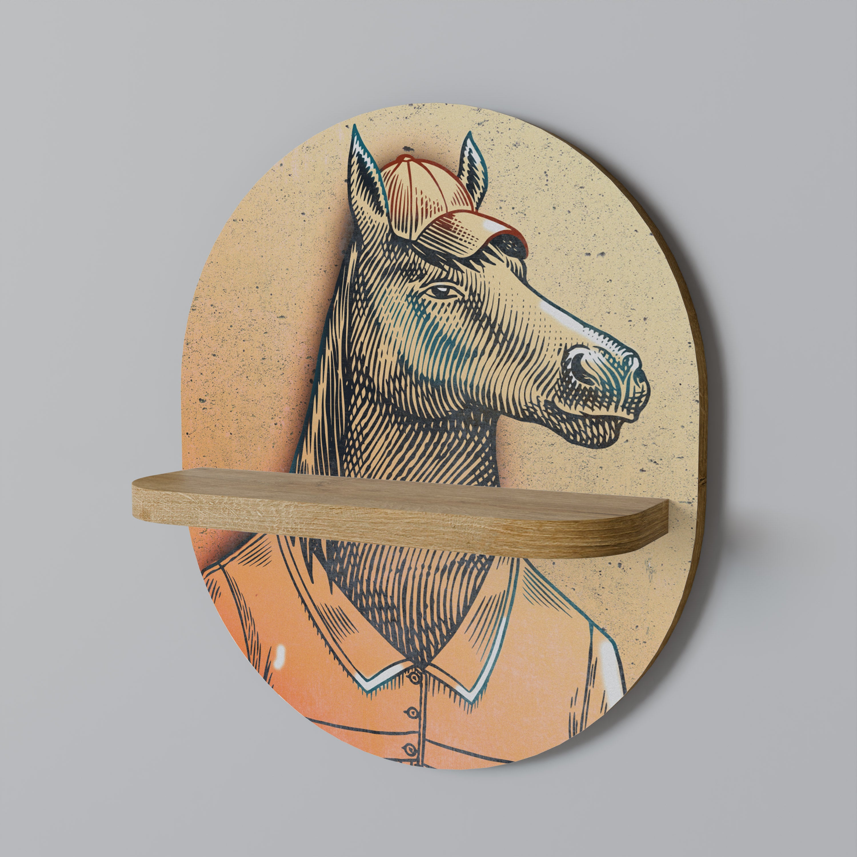 EQUINE SWAGGER Decorative Art Shelf