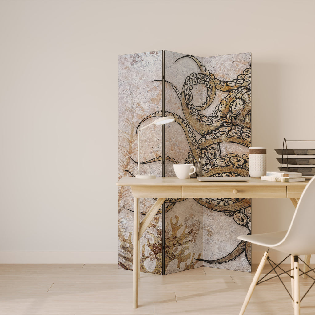 ECHOES OF ATLANTIS Dekorativ rumsavdelare – 3 paneler