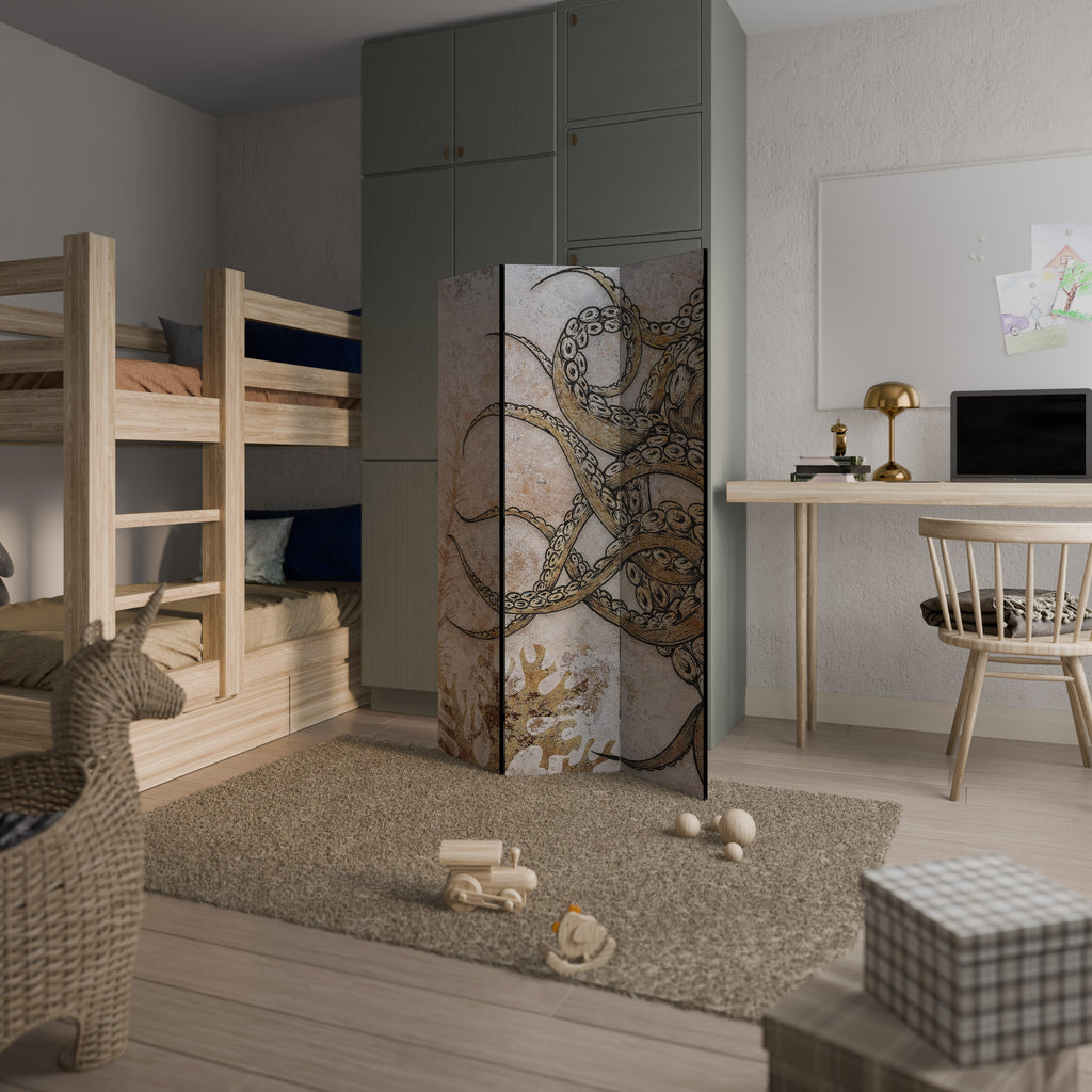 ECHOES OF ATLANTIS Dekorativ rumsavdelare – 3 paneler